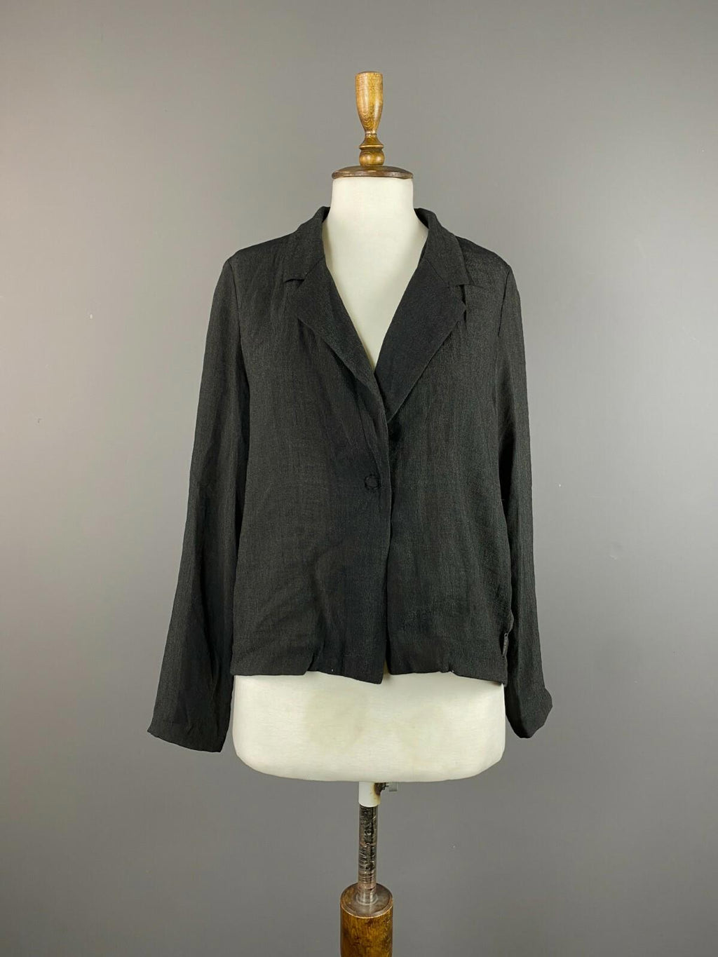 COP COPINE Black Mepris Veste One Button Blazer Jacket – Size 40