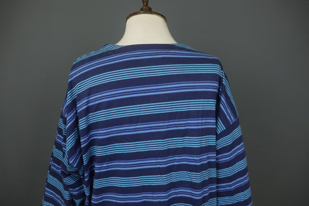 MARJA SUNA MARIMEKKO Navy Purple Striped Button Front Cardigan Sweater – Size XL