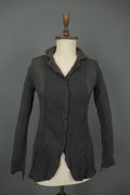ANNETTE GORTZ Black Wool Collared Long Sleeve Button Front Shirt Top – Size XS