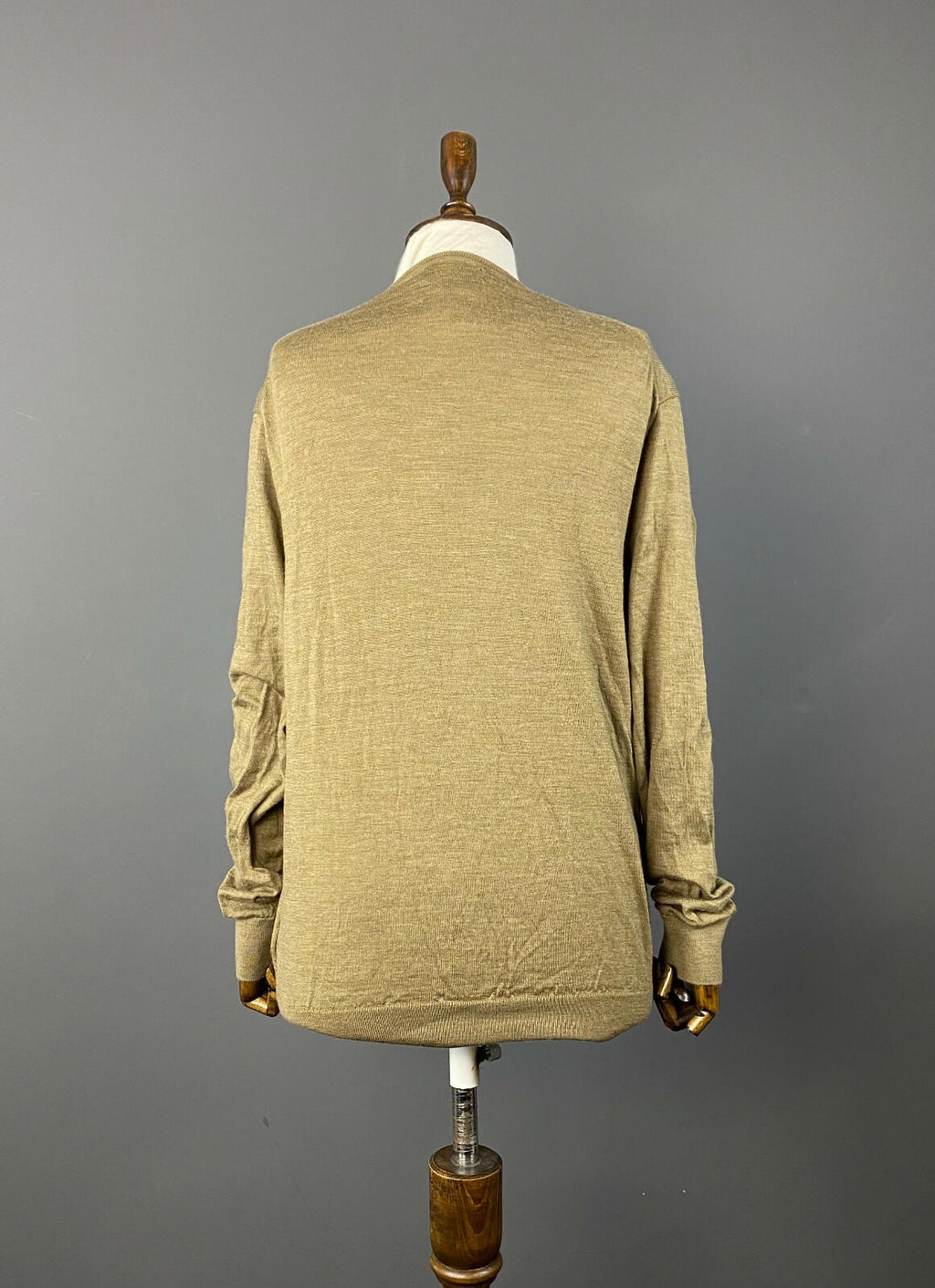 POLO RALPH LAUREN Brown Slim Fit Merino Wool Long Sleeve Sweater – Women's L