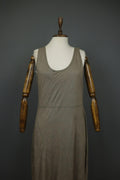 GUDRUN SJODEN Brown 100% Modal Sleeveless Scoop Neck Pullover Tank Dress – Size L