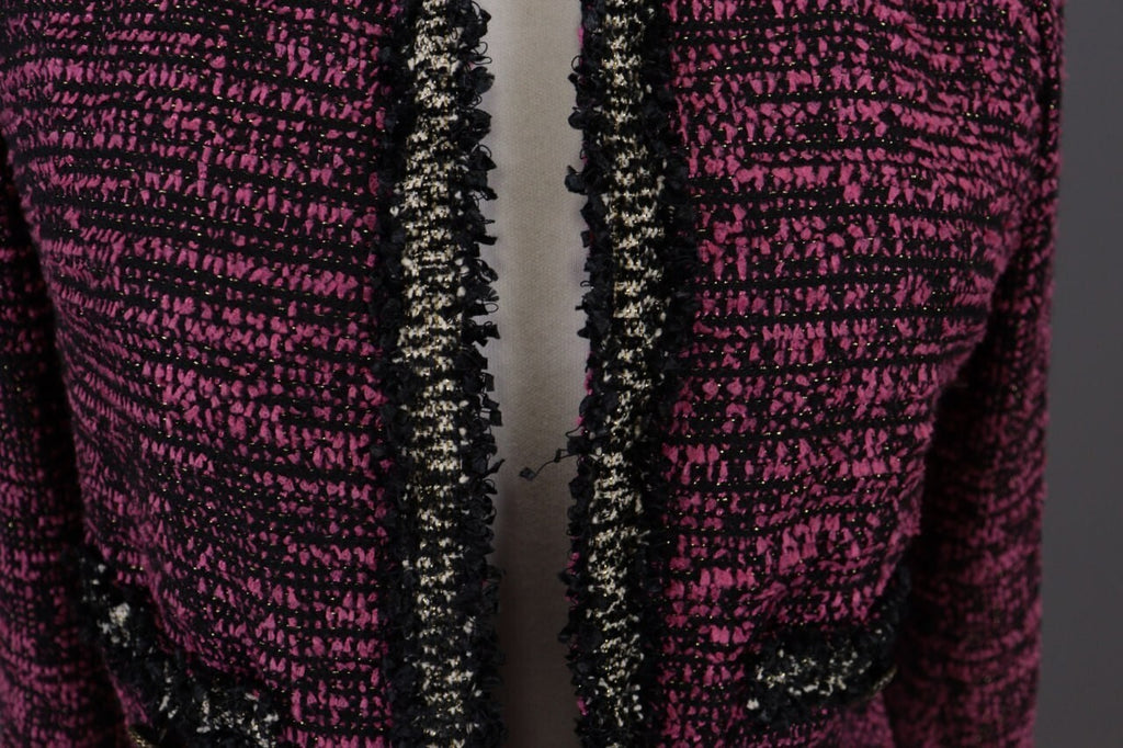 The Kooples Purple Embroidered Open Front Cardigan Jacket – Size 32
