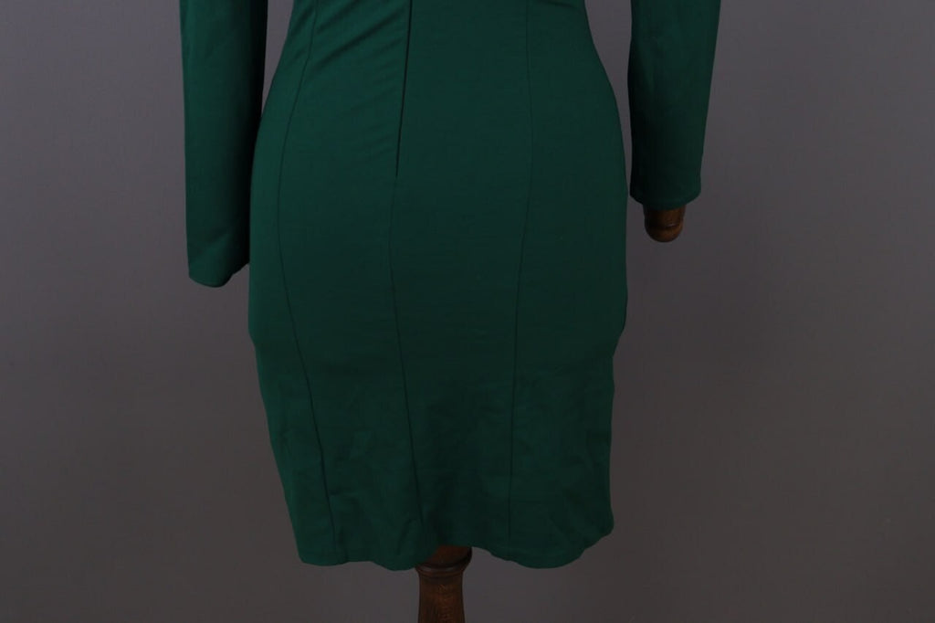 J. Crew Green Long Sleeve Bodycon Evening Midi Dress – Size XS
