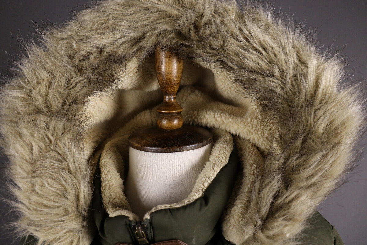 Lauren Ralph Lauren Khaki Down Faux Fur Parka Jacket – Size XL