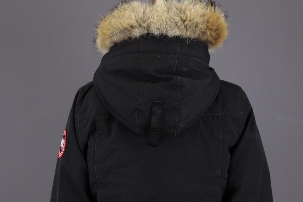 Canada Goose Black Multipockets Fur Down Cargo Hooded Jacket – Size S