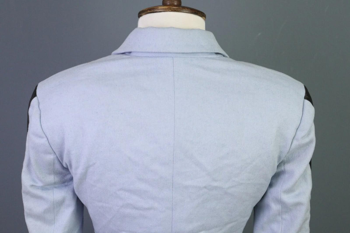 GIANNI VERSACE COUTURE Blue Single Breast Check Blazer Jacket Sz 38