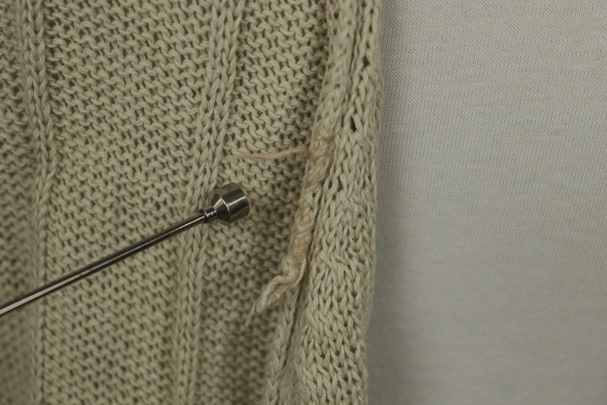 GUDRUN SJODEN Beige Knitted Long Sleeve Button Front Cardigan Sweater – Size XL