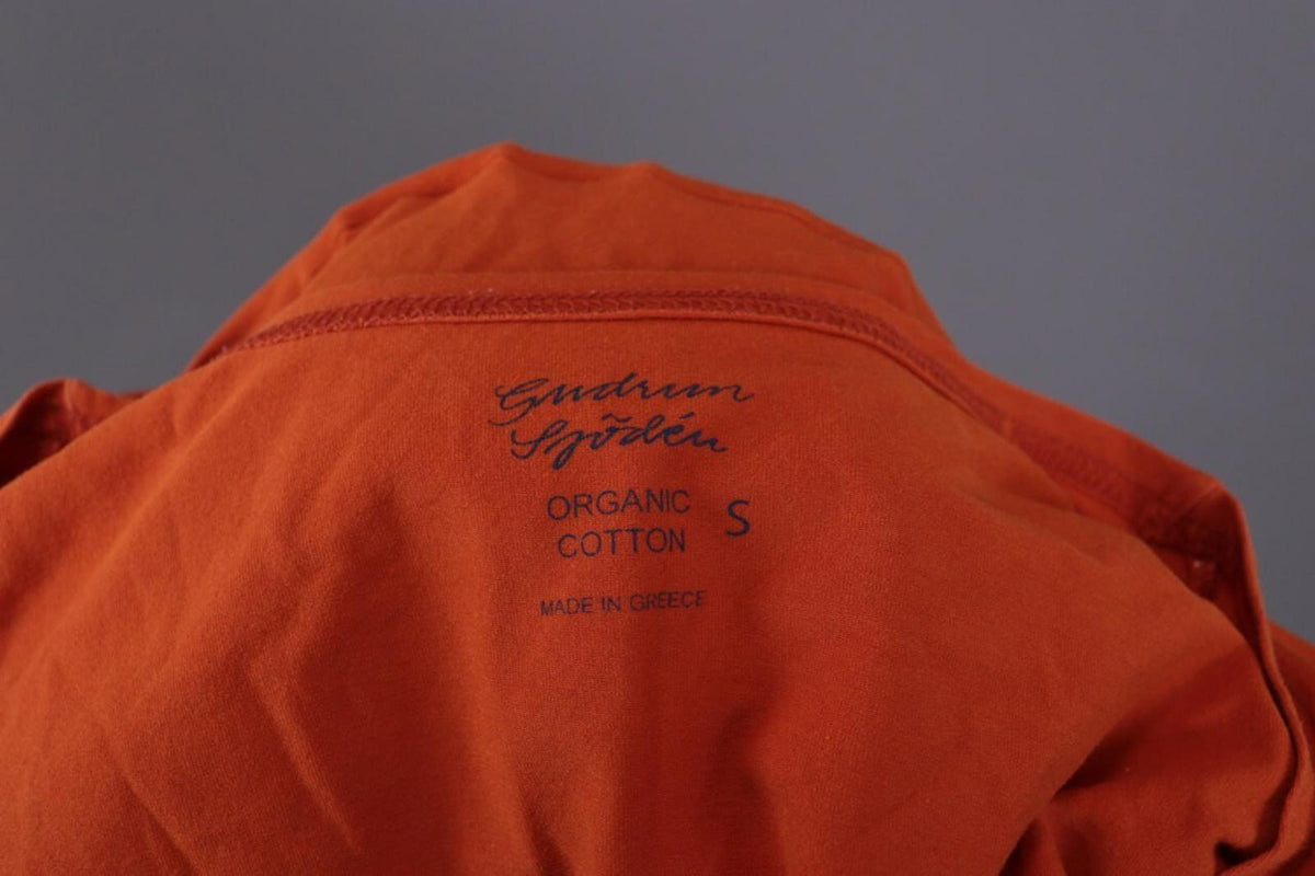 GUDRUN SJODEN Orange Summer A-Lien Tunic Dress – Size S