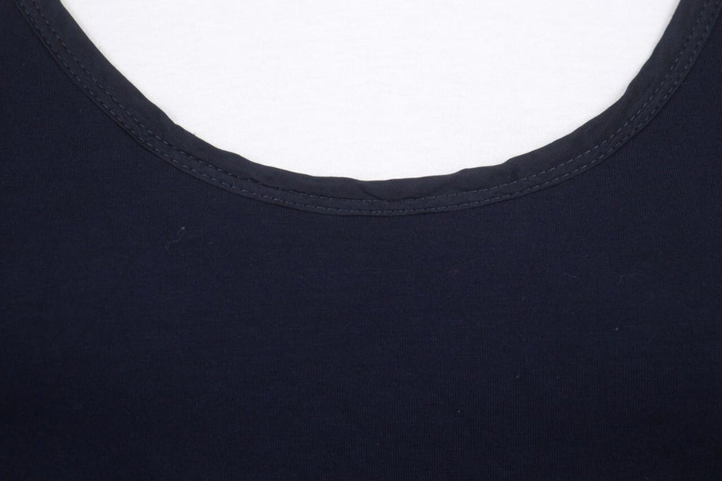 HIGH USE Navy Cotton Scoop Neck Sleeveless Casual Wide Strap Tank Dress – Size M