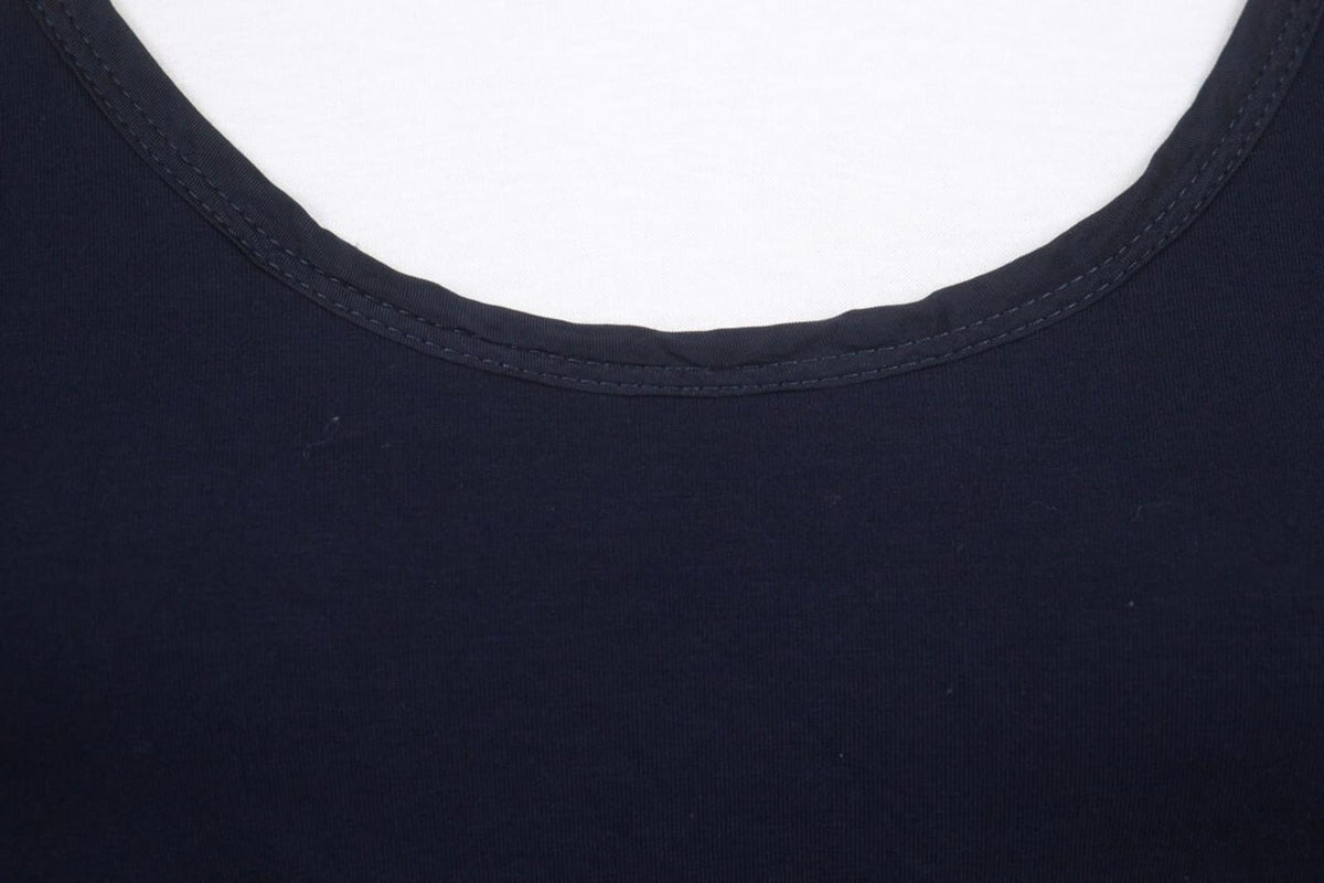HIGH USE Navy Cotton Scoop Neck Sleeveless Casual Wide Strap Tank Dress – Size M