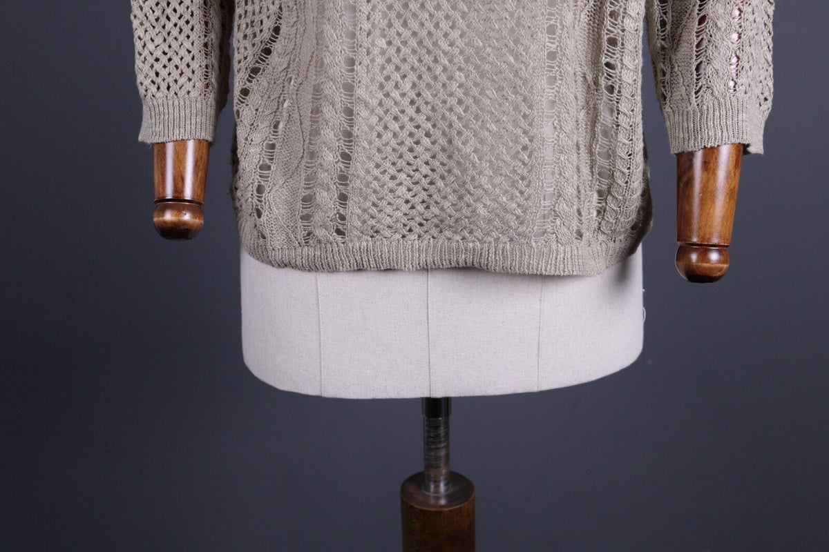 Denim & Supply Ralph Lauren Gray Linen Lagenlook Oversized Knit Sweater – Size M
