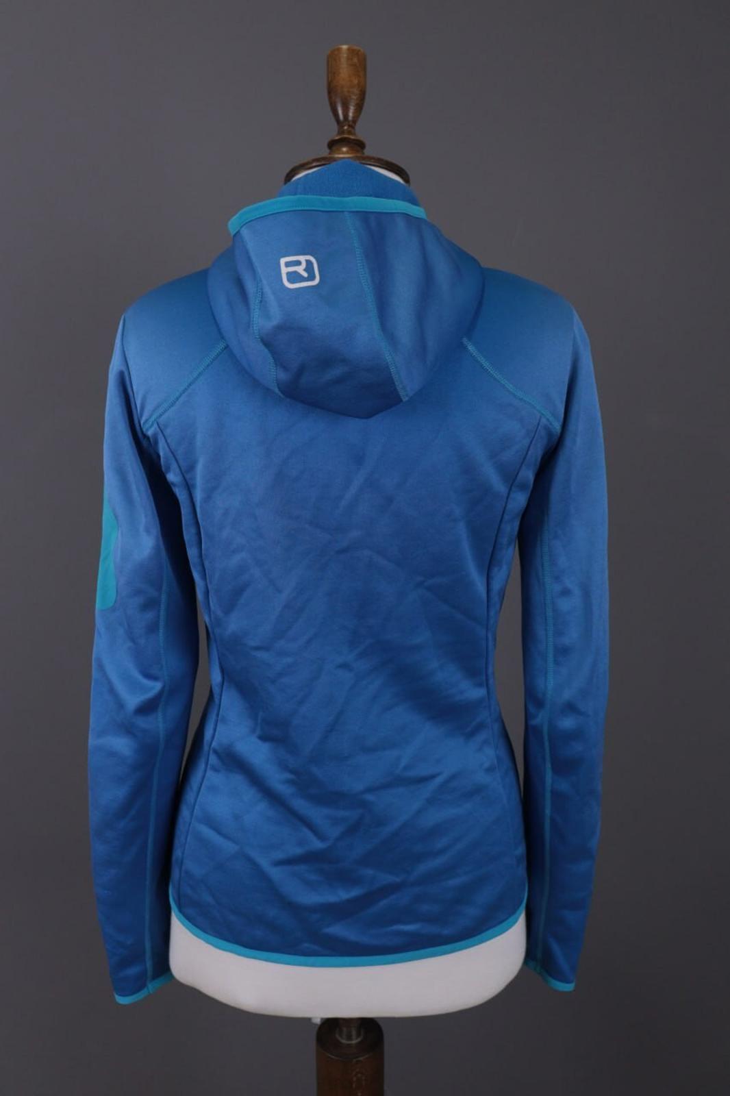 ORTOVOX Merino Wool Blue Full Zip Hooded Fleece Hiking Track Jacket – Size S