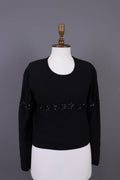 Sonia by Sonia Rykiel Black Wool Angora Knit Sweater 40 / M