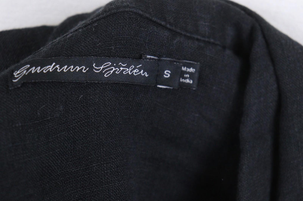 GUDRUN SJODEN Black Long Sleeve Casual Button Up Shirt – Size S