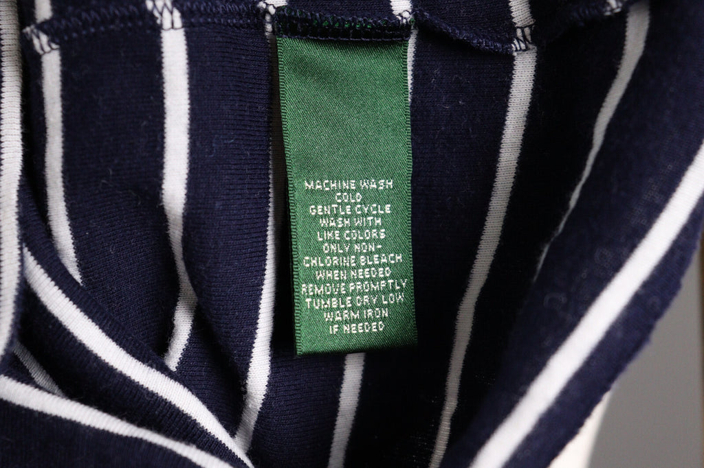 Lauren Ralph Lauren Blue Stripe Long Sleeve Pullover Sweater – Size L