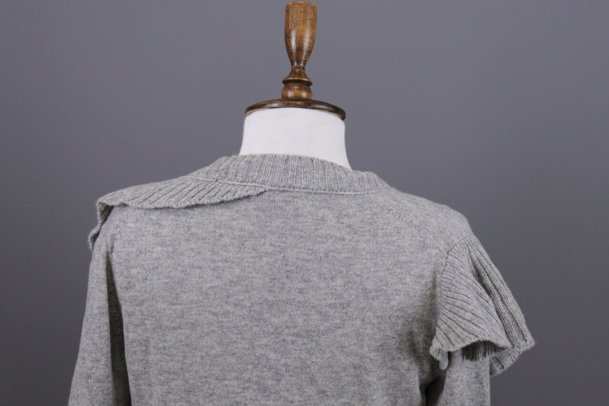 J.Crew 100% Cashmere Gray Knit Cardigan Sweater – Size XS
