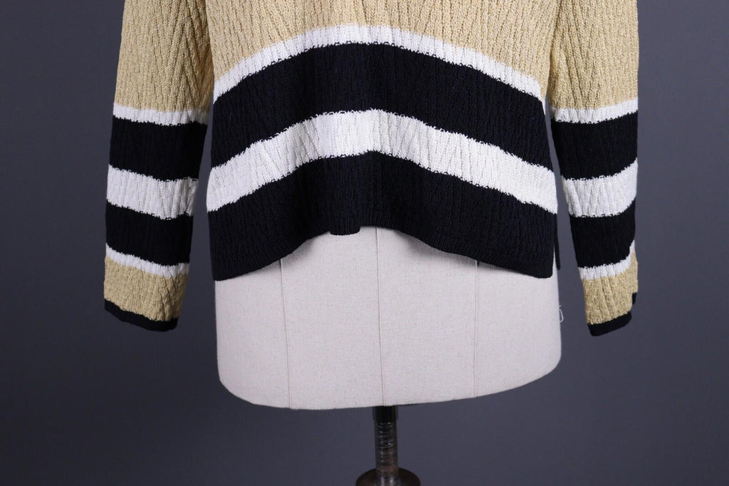ST. JOHN SPORT BY MARIE GRAY Multicolor Striped Wool Knit Sweater – Size L