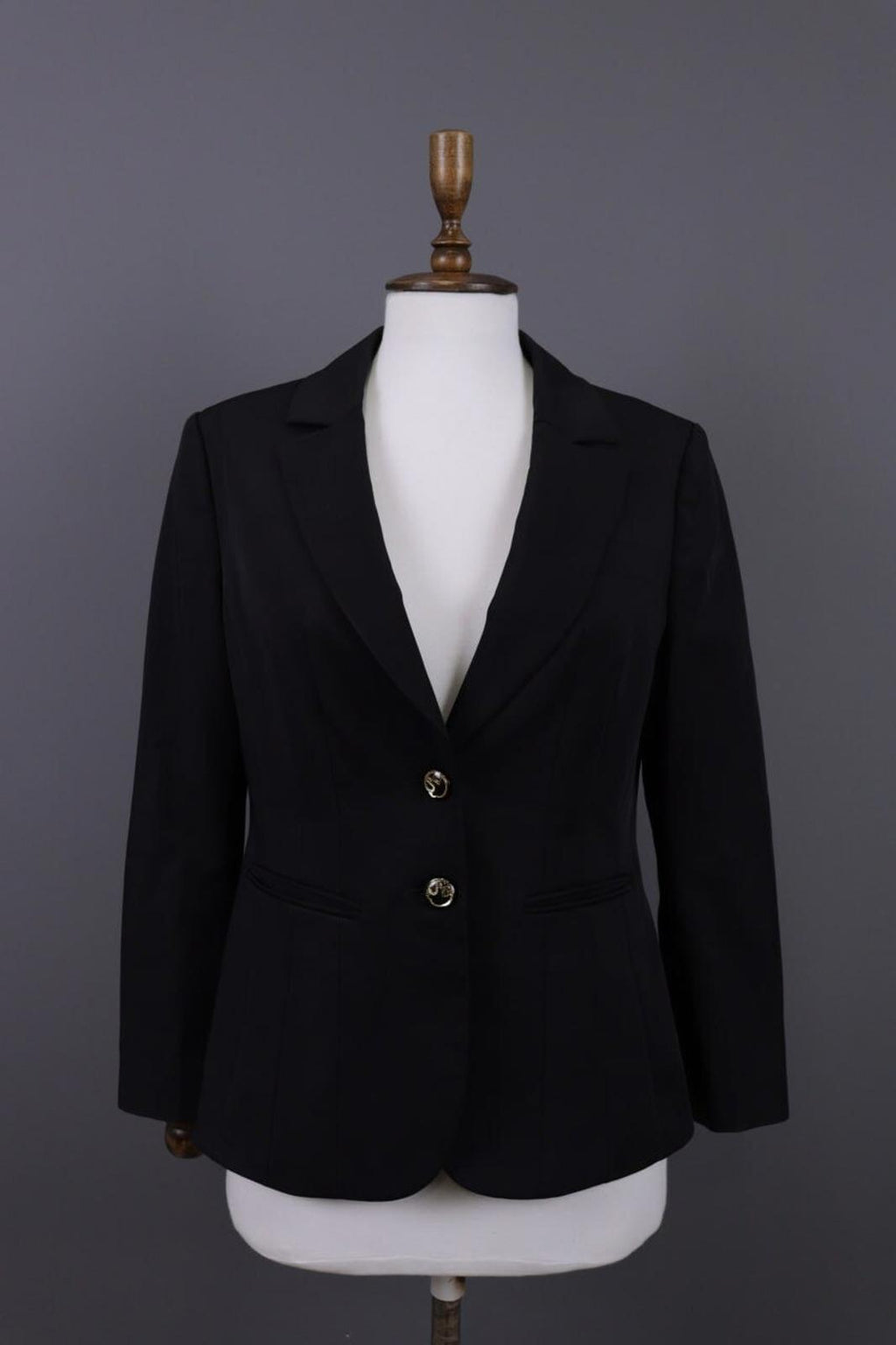 CLASS ROBERTO CAVALLI Black Two Button Lightweight Blazer Jacket – Size 44