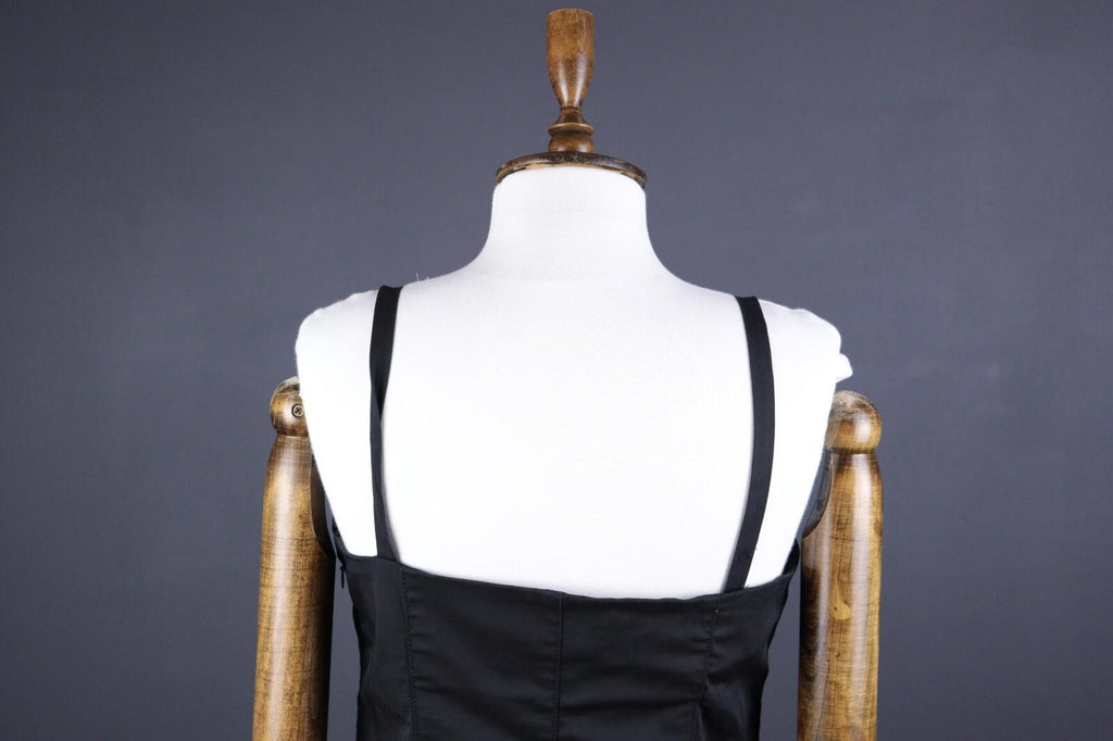 MAX MARA STUDIO Black A-Line Strappy Midi Dress – Size M
