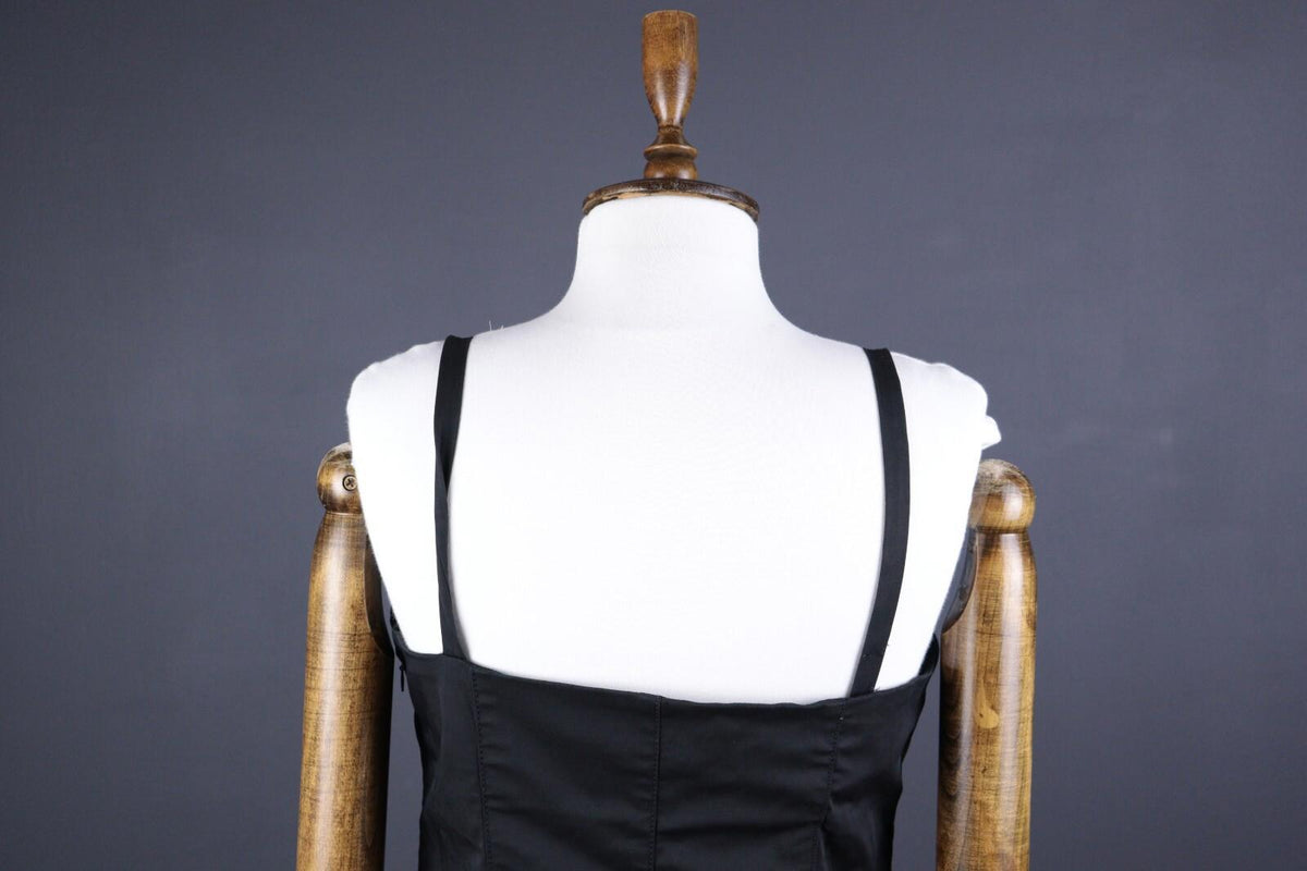 MAX MARA STUDIO Black A-Line Strappy Midi Dress – Size M