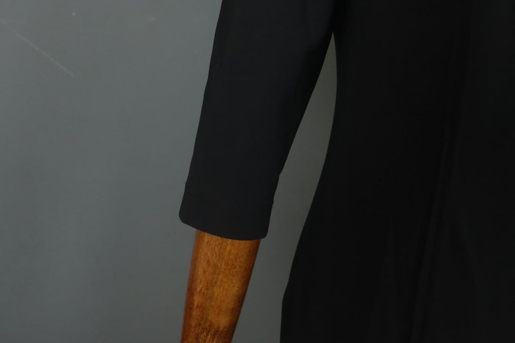SARAH PACINI Black Long Sleeve Round Neck Pullover Bodycon Dress – Size S / M