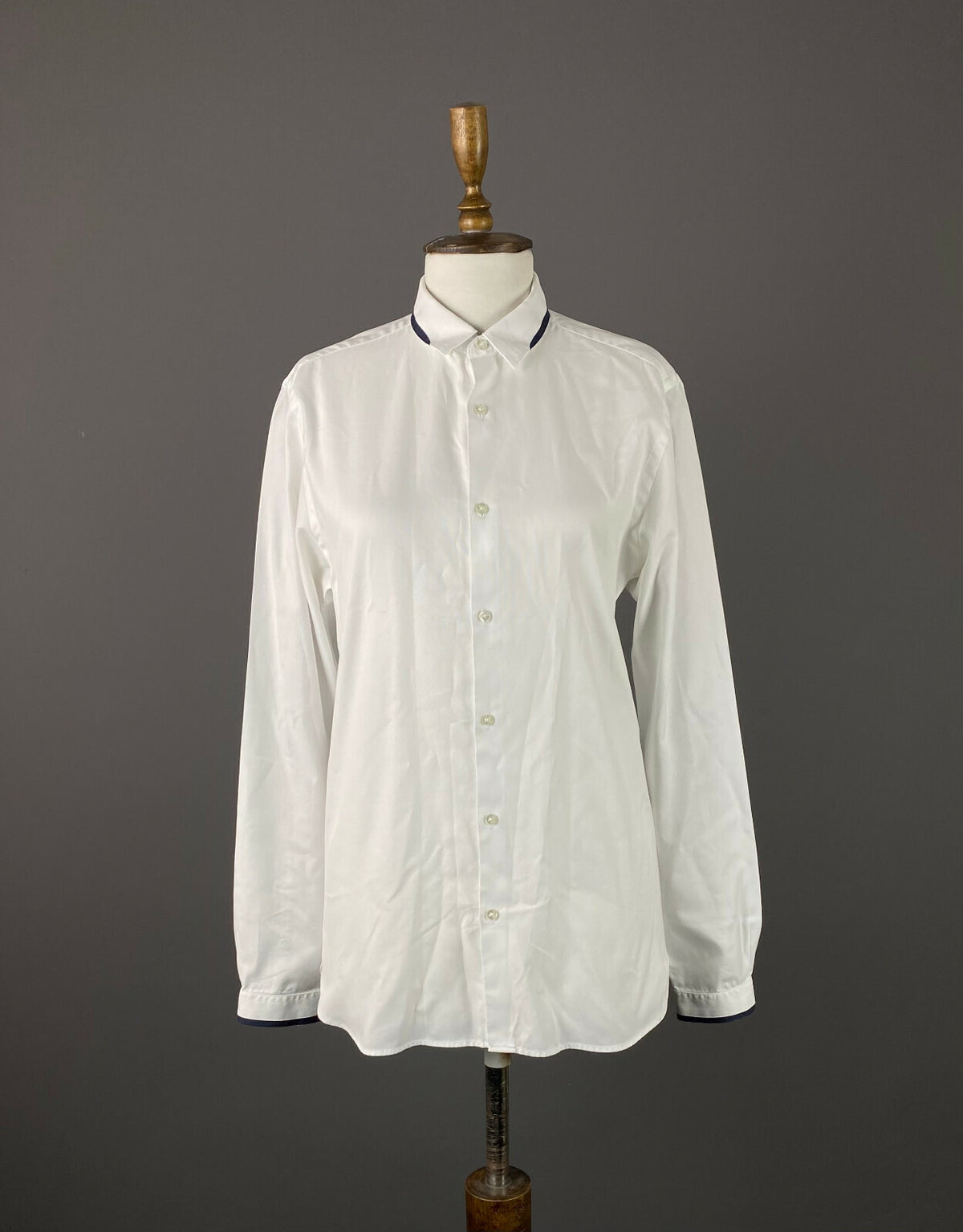 The Kooples White Cotton Fitted Button Down Long Sleeve Shirt – Women's M