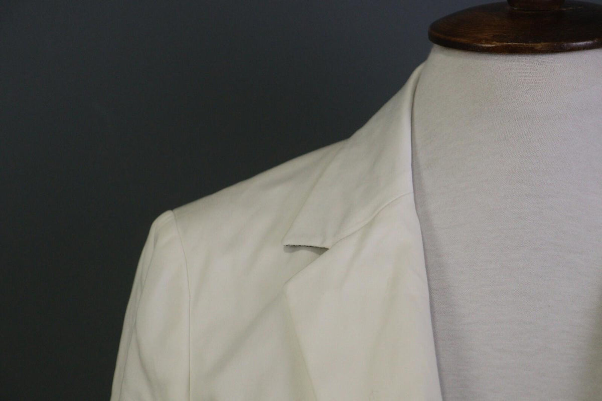 ETRO MILANO White Two Button Blazer Jacket – Size 44