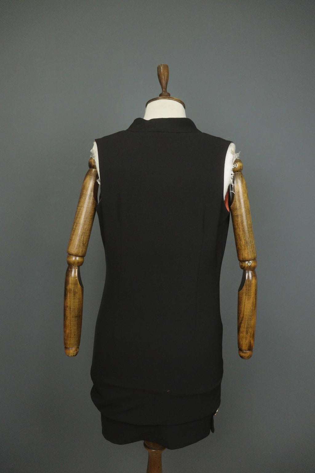 MISSONI Black Shawl Neck Sleeveless Pullover Party Cocktail Bodycon Dress Sz 38