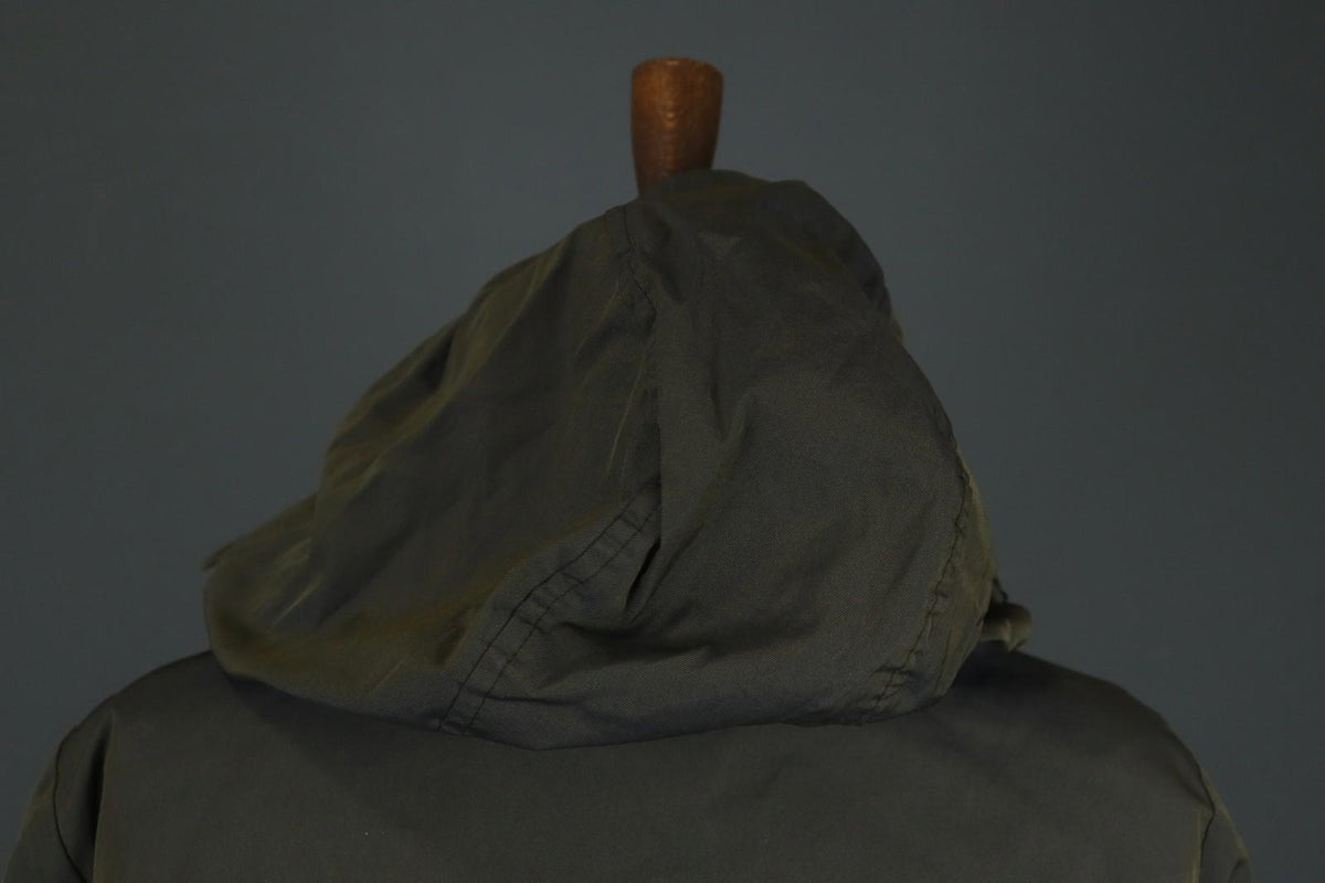 MAX MARA WEEKEND Dark Green Long Sleeve Hooded Windbreaker Jacket – Size 42