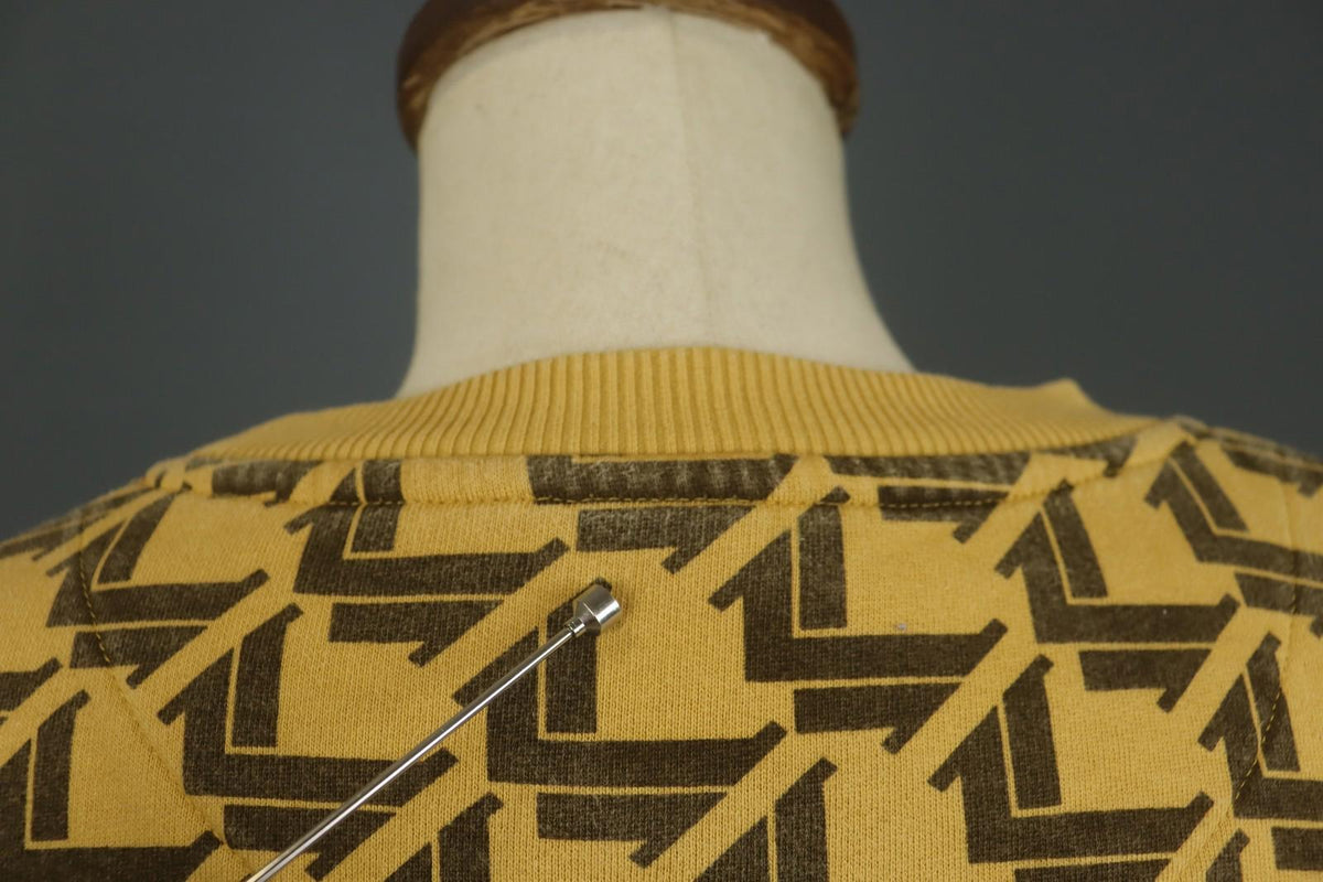 Karl Kani Multi Geometric Fleece Lined Raglan Sleeve Pullover Sweatshirt – Size M