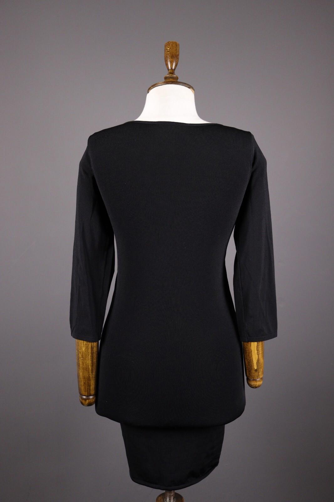 MARITHE FRANCOIS GIRBAUD Black Party Cocktail Evening Bodycon Dress – Size 4