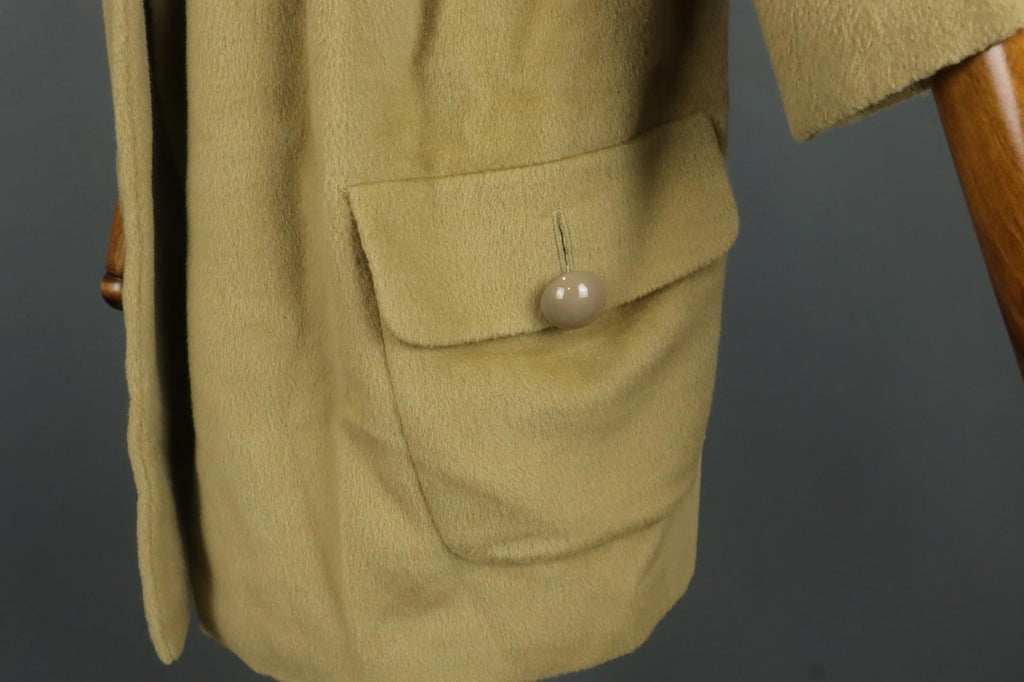 MOSCHINO Aeffe Brown 100% Virgin Wool 3/4 Sleeve Cheap and Chic Short Coat Sz 38