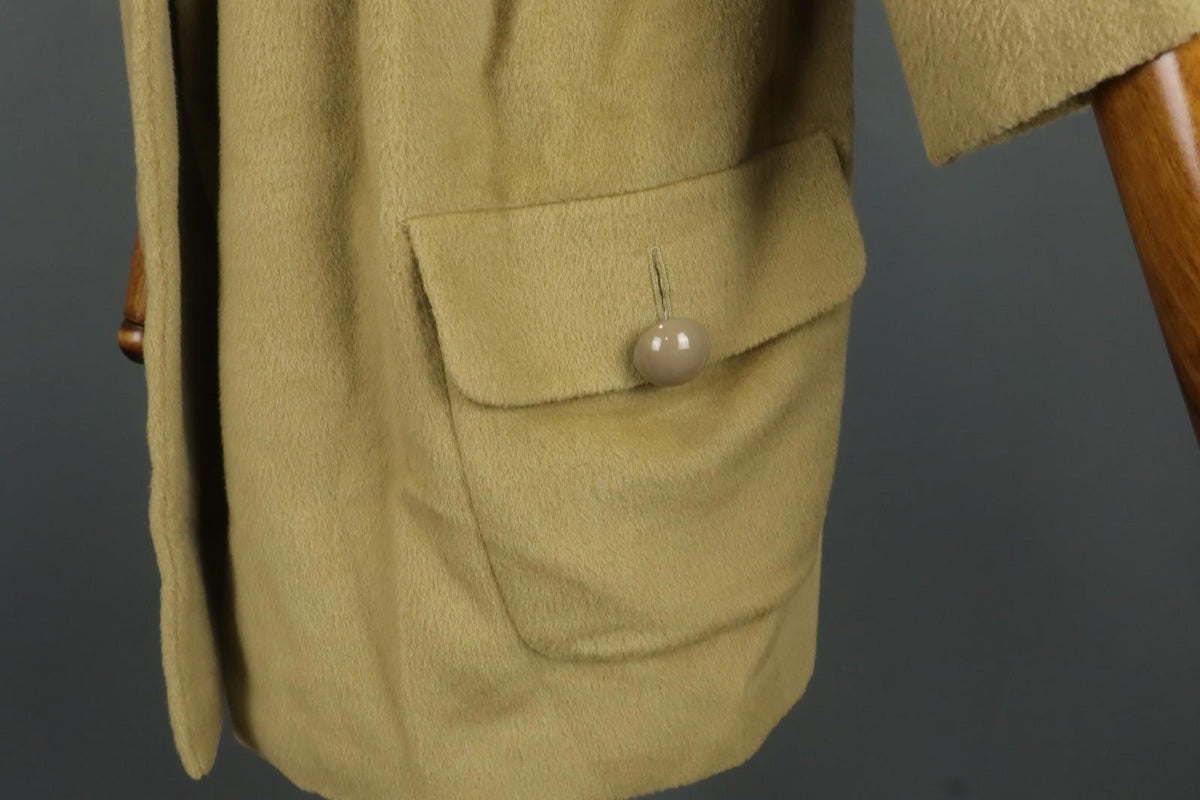 MOSCHINO Aeffe Brown 100% Virgin Wool 3/4 Sleeve Cheap and Chic Short Coat Sz 38