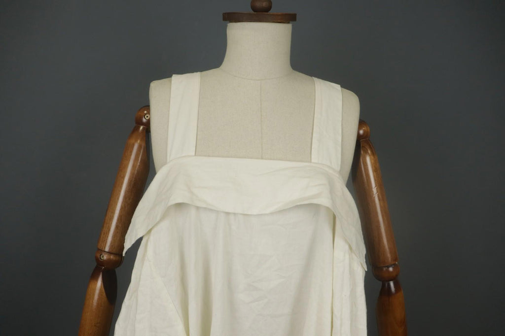 BARBARA LANG Cotton Square Neck Sleeveless Knee Length Pullover Tank Dress Sz L