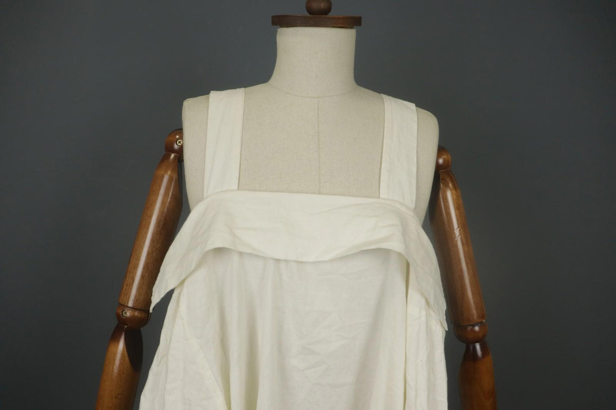 BARBARA LANG Cotton Square Neck Sleeveless Knee Length Pullover Tank Dress Sz L