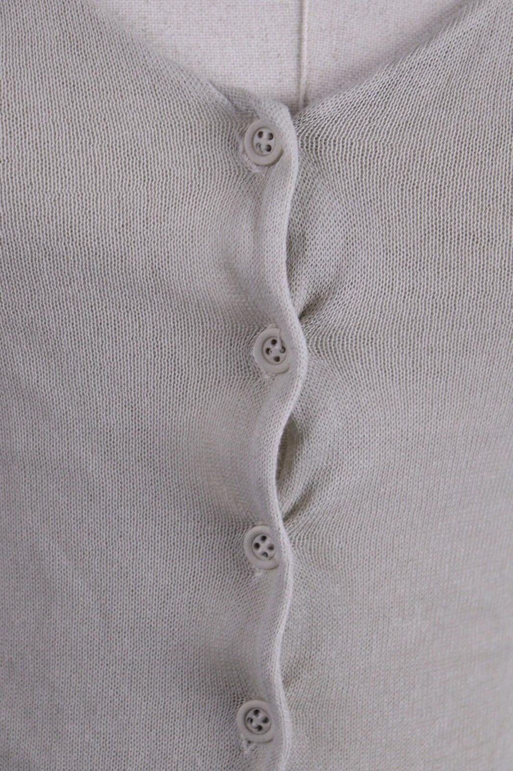TRANSIT PAR SUCH Gray Knit Cropped Cardigan Sweater – Size 3 / M