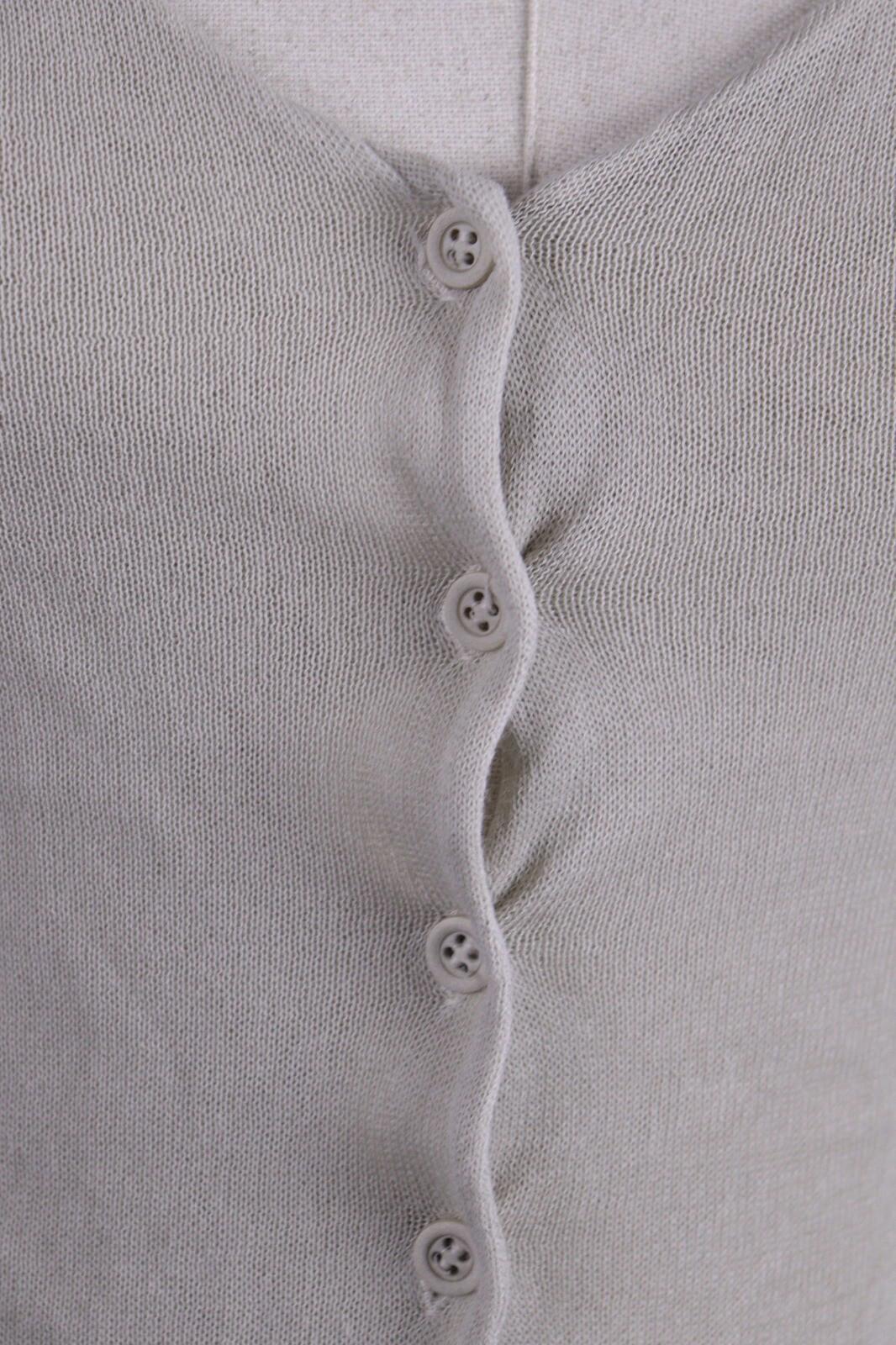 TRANSIT PAR SUCH Gray Knit Cropped Cardigan Sweater – Size 3 / M