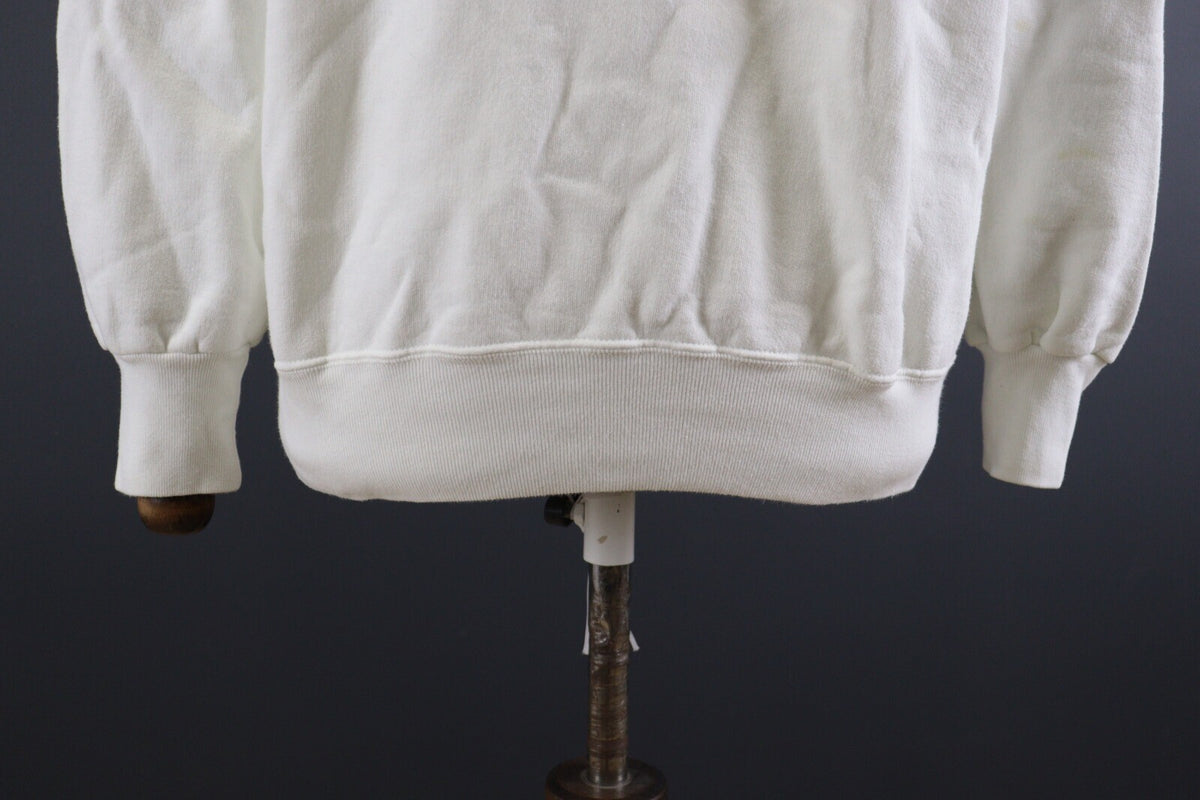 Best Company Olmes Carretti Vintage White Polo Carts Knit Sweatshirt – Size L