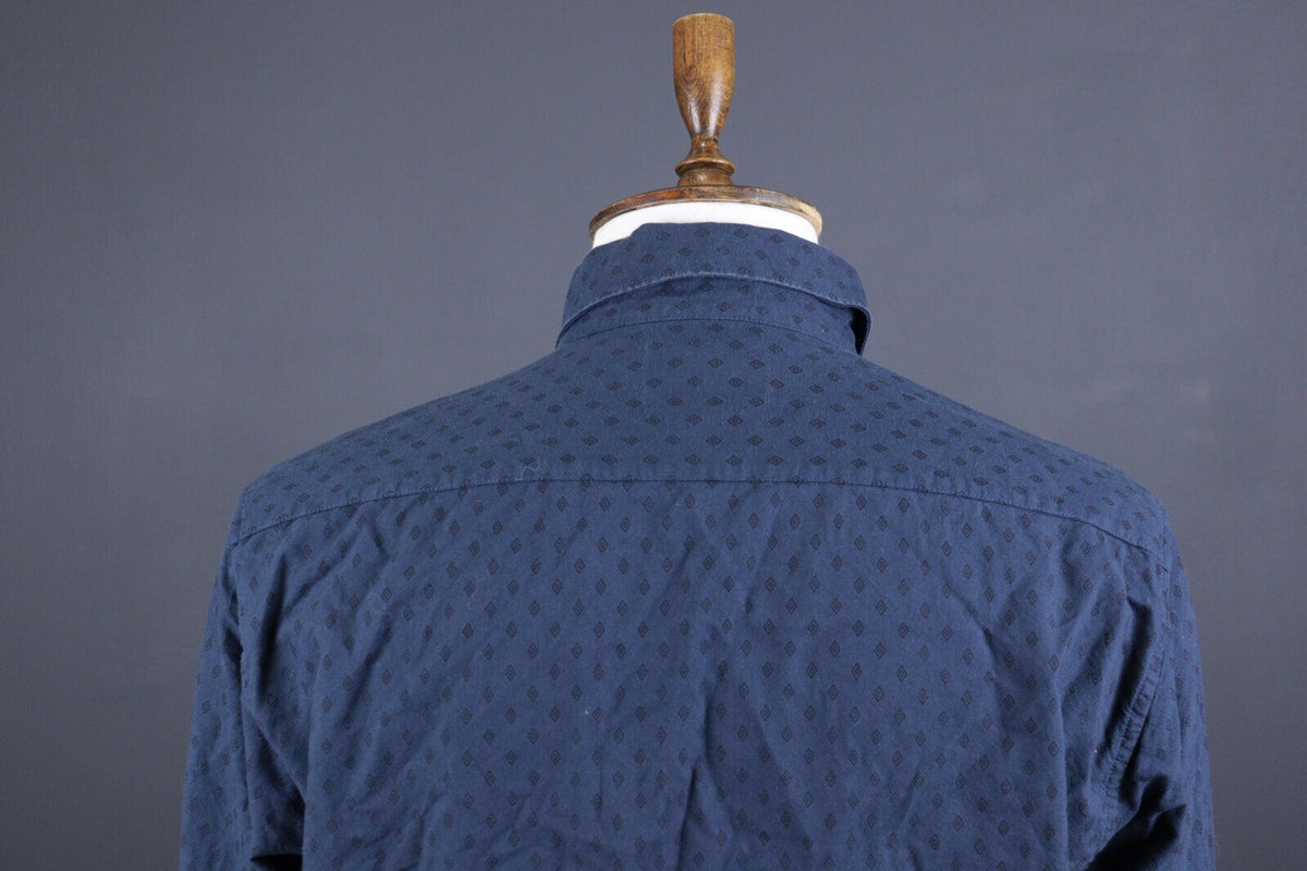 Barbour Tailored Fit Blue Long Sleeve Button Down Shirt – Size EUR XL / USA L
