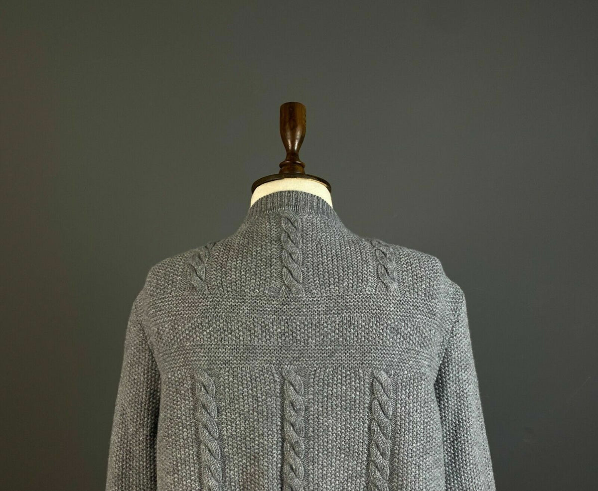 Giesswein Austria Grey Wool Knit Cardigan Jacket – Women's 44 / GB 30 / USA 14