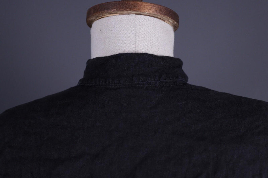BARENA Black Linen Short Sleeve Blouse Shirt – Size 40 / M