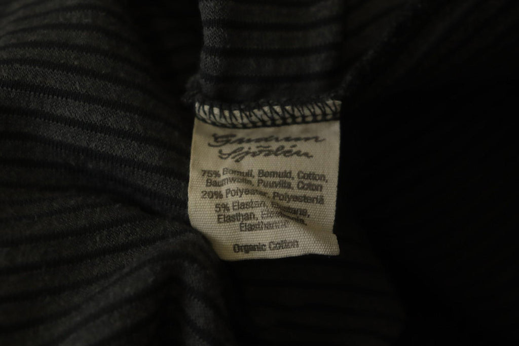 GUDRUN SJODEN Gray Cotton Long Sleeve Crew Neck Pullover Sweater – Size M
