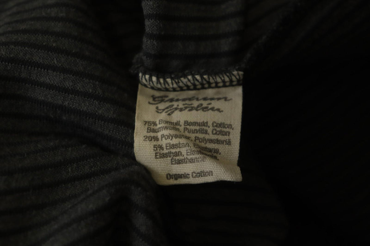 GUDRUN SJODEN Gray Cotton Long Sleeve Crew Neck Pullover Sweater – Size M