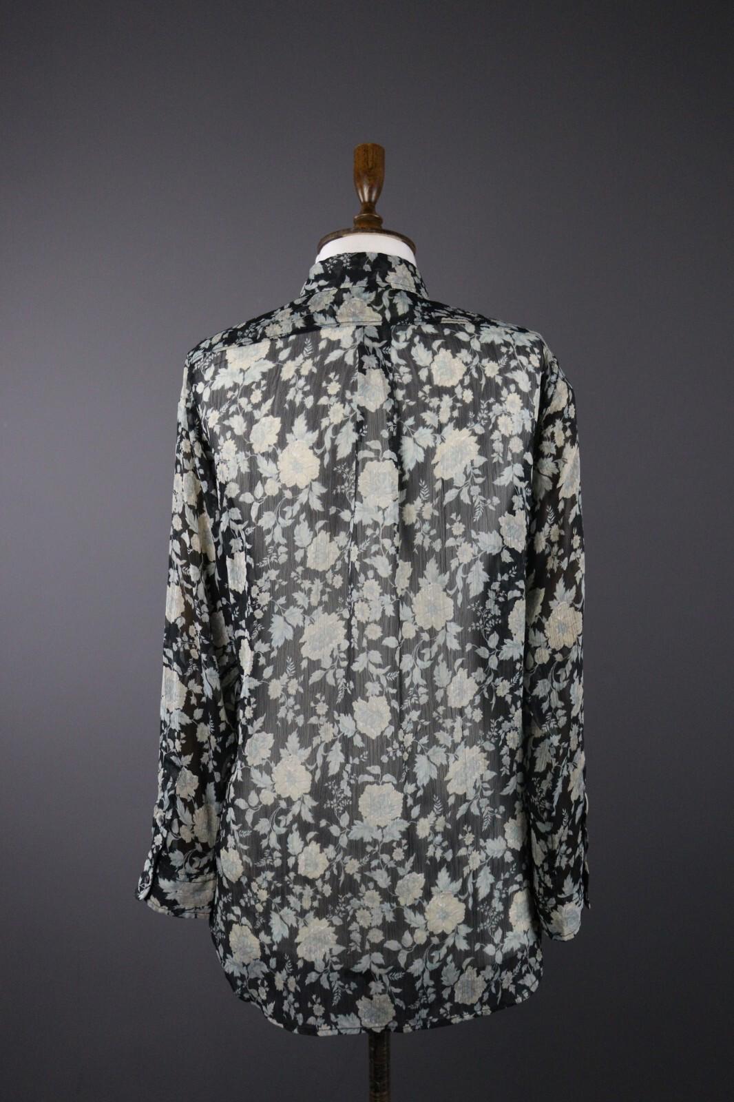 DENIM SUPPLY RALPH LAUREN Floral Sheer Long Sleeve Blouse Shirt – Size S