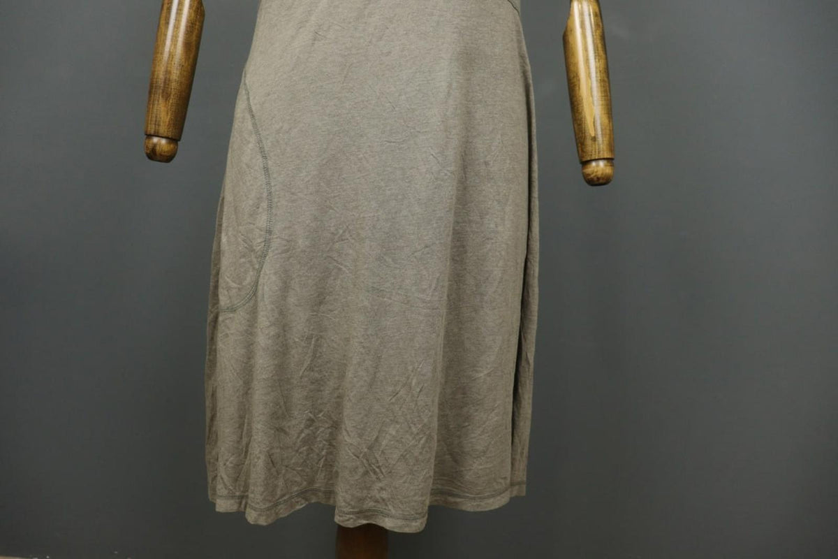 GUDRUN SJODEN Brown 100% Modal Sleeveless Scoop Neck Pullover Tank Dress – Size L