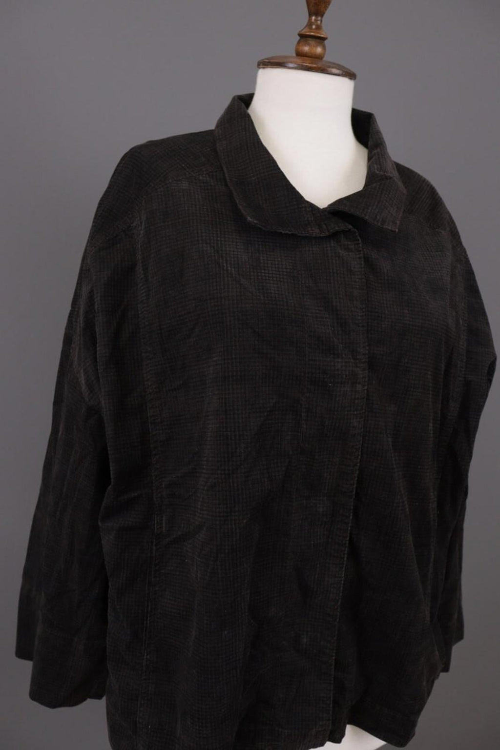 OSKA Brown Check Lagenlook Designer Relaxed Blazer Jacket – Size 3