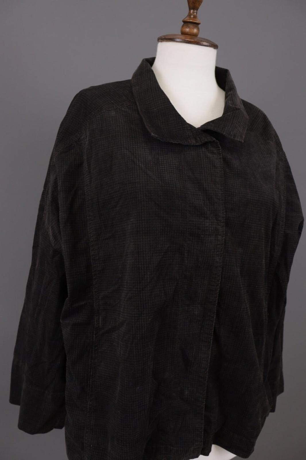 OSKA Brown Check Lagenlook Designer Relaxed Blazer Jacket – Size 3