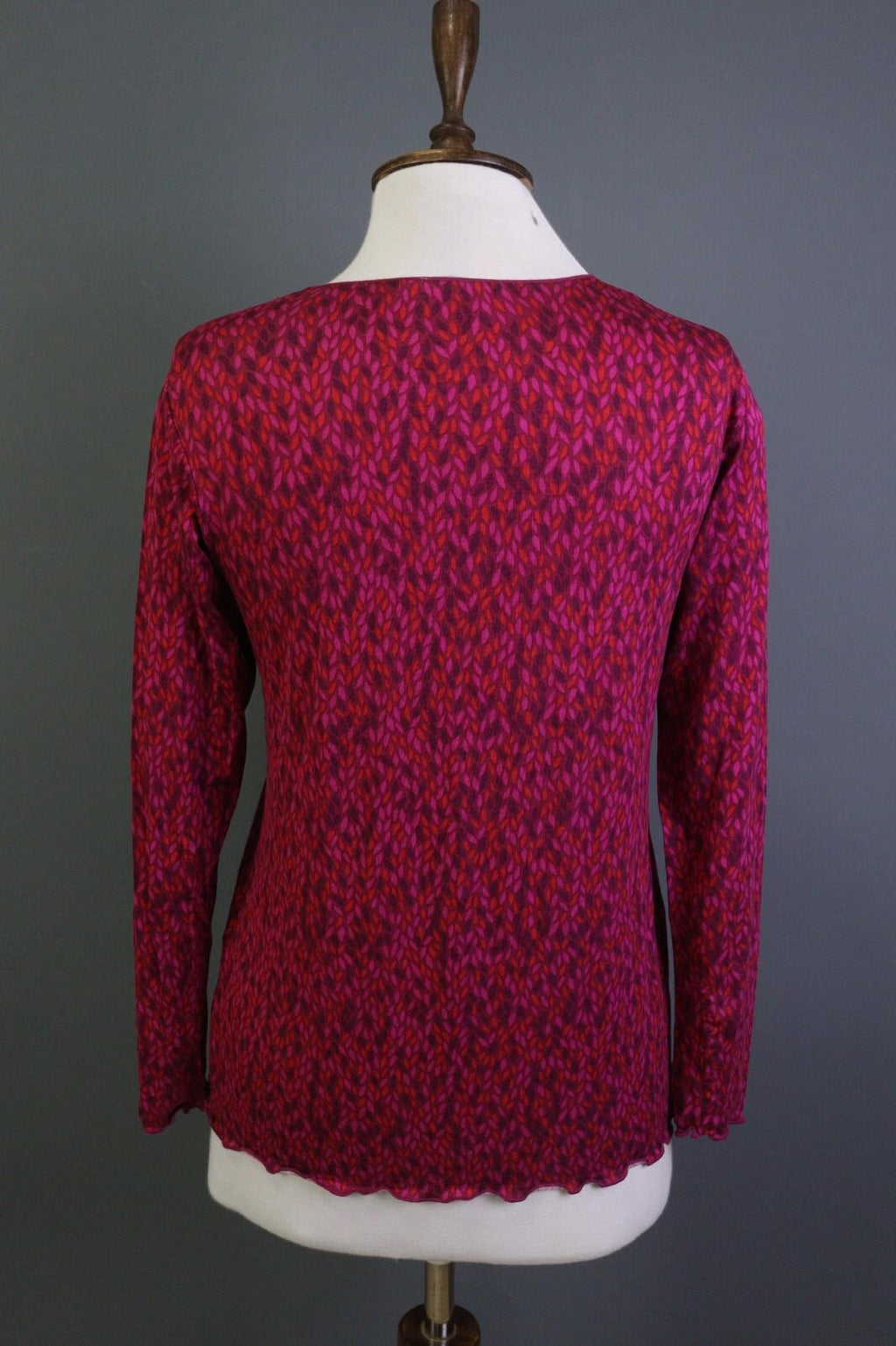 GUDRUN SJODEN Multicolor Floral Long Sleeve Blouse Top Shirt – Size S