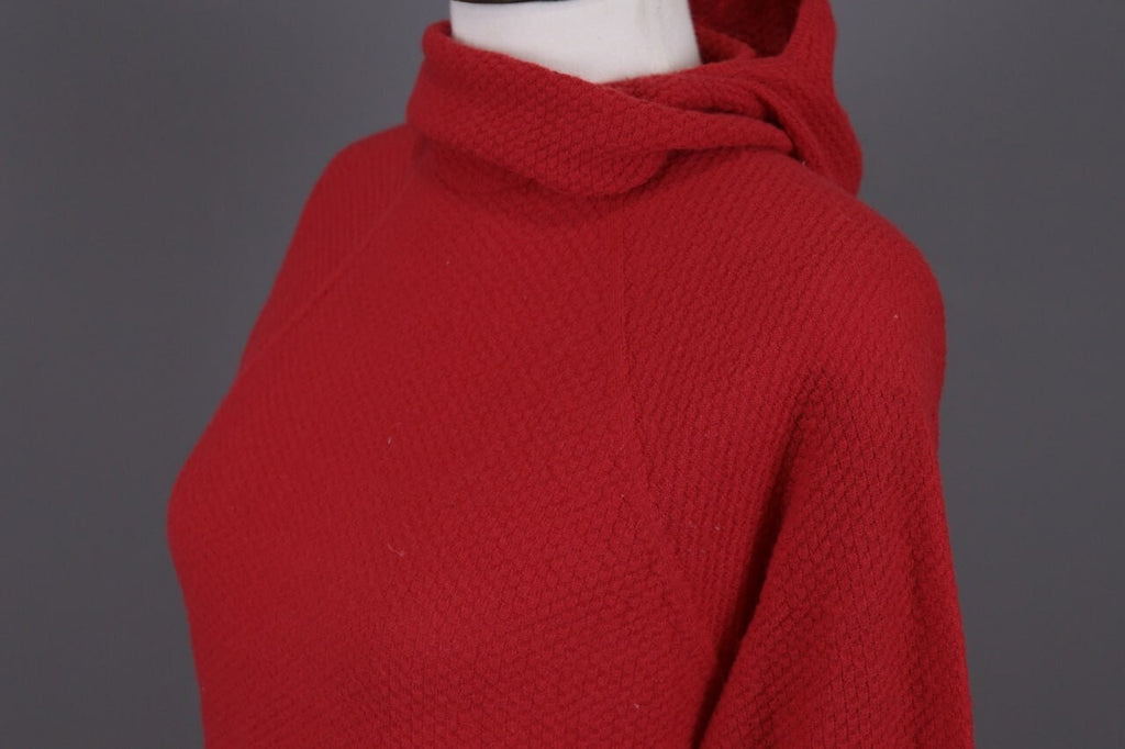 Patagonia Red Lagenlook Turtle Neck Hooded Fleece Jacket – Size M