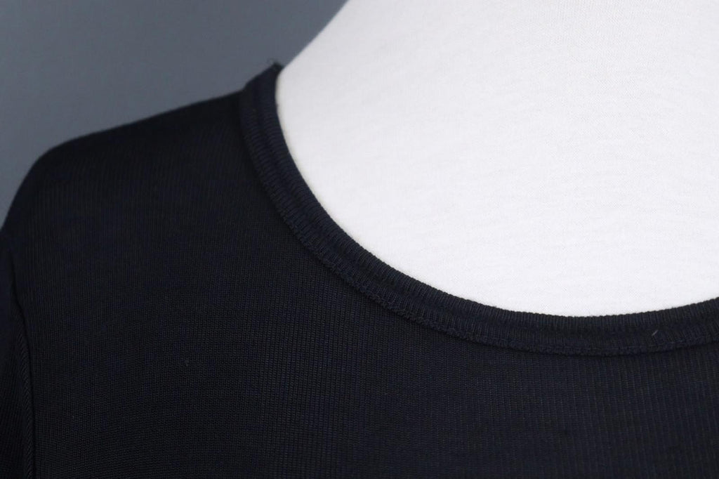 MARITHE+FRANCOIS GIRBAUD Black Viscose Raglan Sleeve Pullover Sweater – Size 38